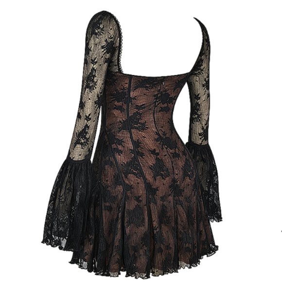 House of CB 'Analissa' Black Lace Corset Dress NWOT - Picture 6 of 10